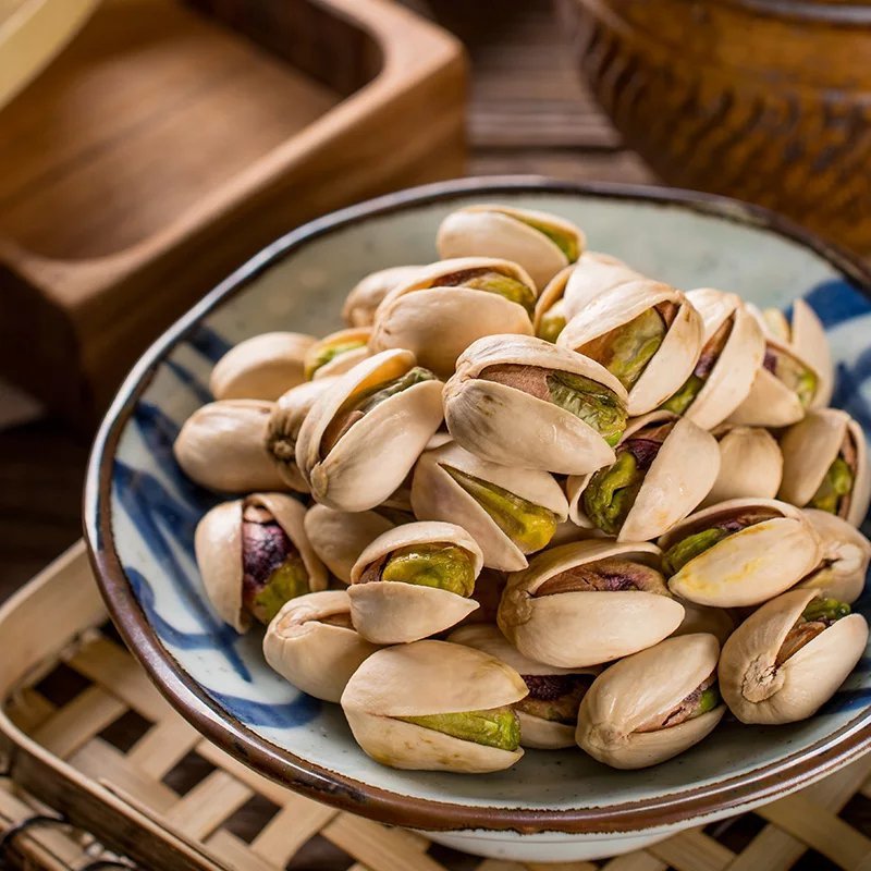 2018新货盐焗原色无漂白开心果袋装250g*2罐坚果
