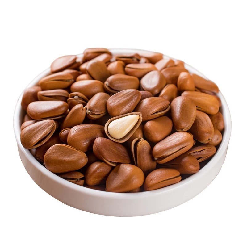 新货开口松子野生东北红松子250g