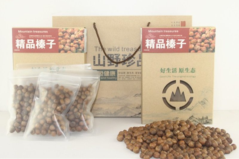 东北野生大榛子皮薄开口，散装，礼盒装