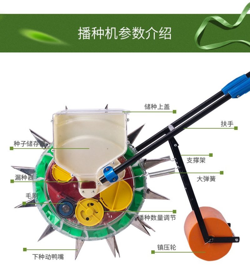 播种器2020新款多功能手推式玉米棉花大豆花生精播机小麦