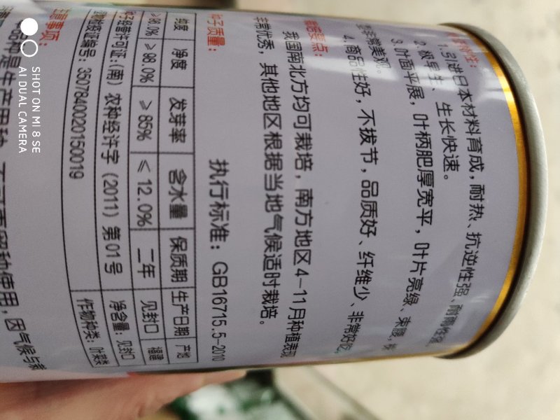 青梗菜种子(珍品66)