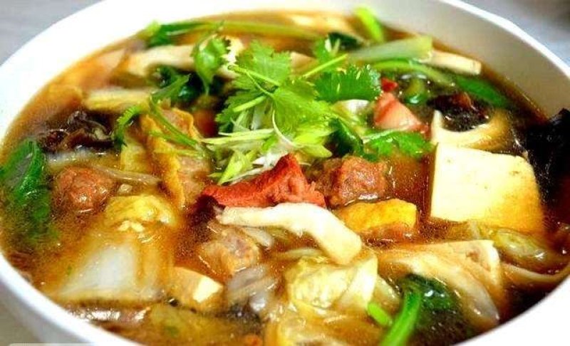 豆腐菜泡馍