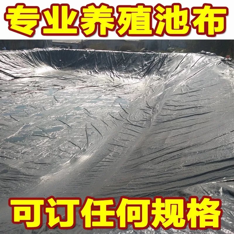 土工膜防渗膜鱼池鱼塘防水膜养殖膜藕池防渗专用黑色