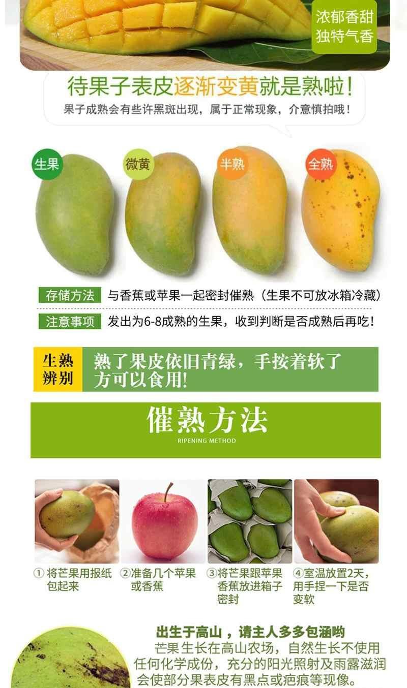 海南红贵妃新鲜芒果10斤装包邮！一件代发，招代理