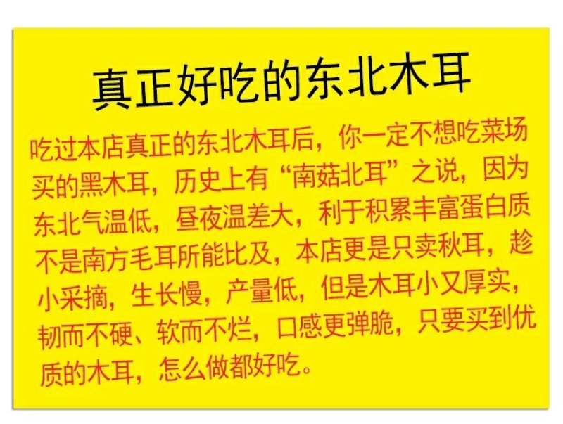 东北特产木段木耳长白山纯野生椴木精选特级小碗黑耳