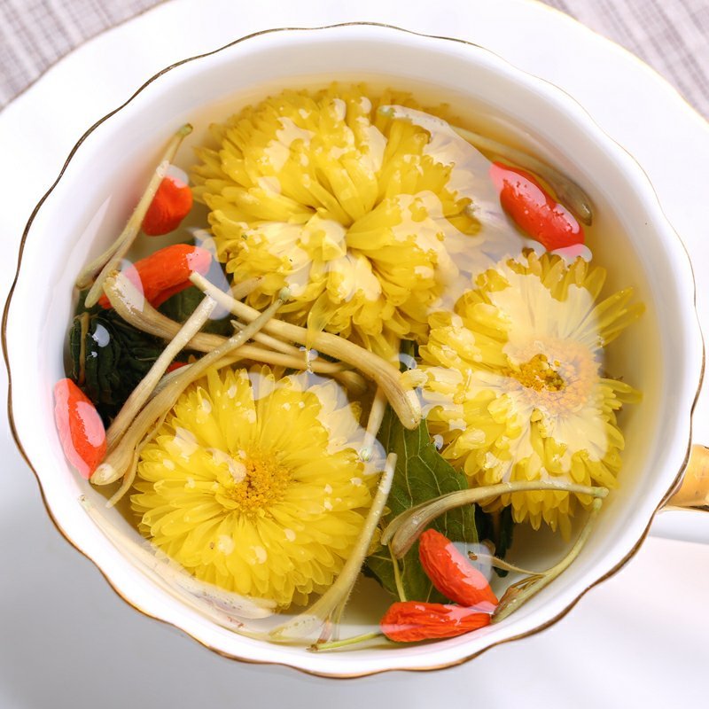 组合花茶清热去火降火清火菊花凉茶上火祛痘茶叶熬夜解毒养颜