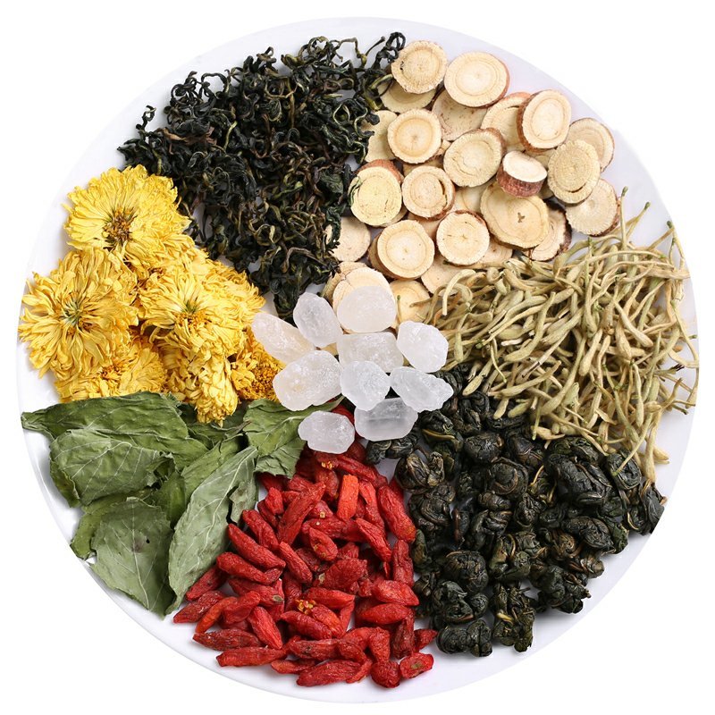 组合花茶清热去火降火清火菊花凉茶上火祛痘茶叶熬夜解毒养颜