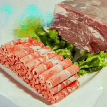 肥牛卷雪花肥牛可供自助餐商超等商家