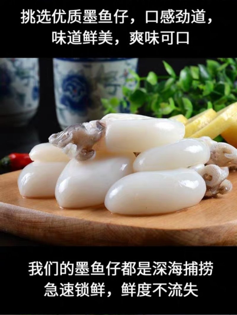 北部湾海捕小墨鱼仔2斤装包邮
