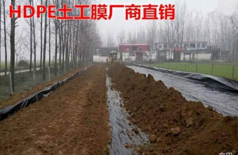 厂家直销大棚膜全新料黑色防水膜土工鱼塘防渗膜抗老化