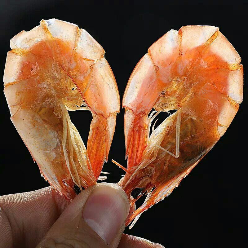 自家晒的虾干，美味可口！