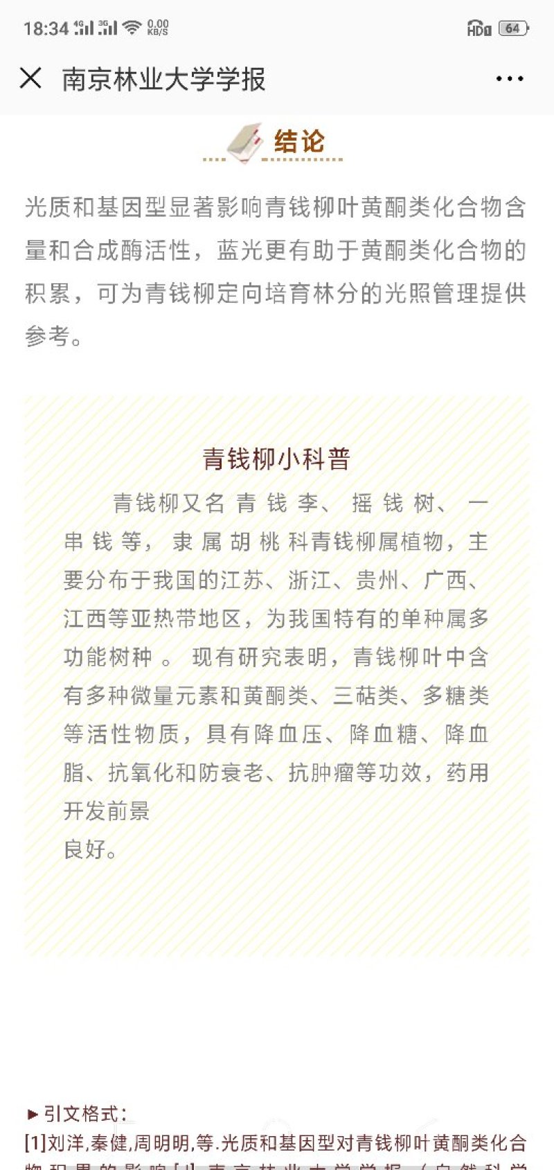 青钱柳树苗