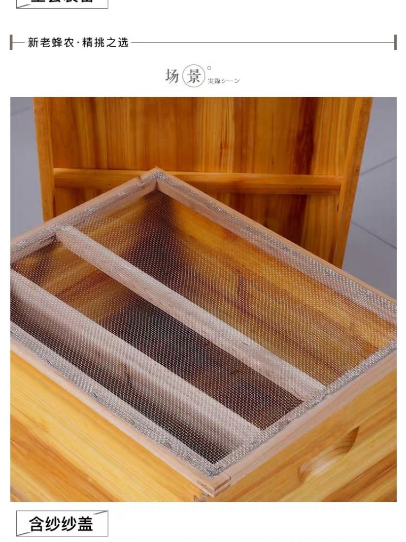 蜜蜂标准十框蜂箱包邮