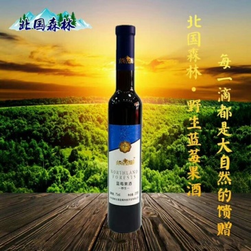 大兴安岭野生蓝莓酒北国森林野生蓝莓果酒
