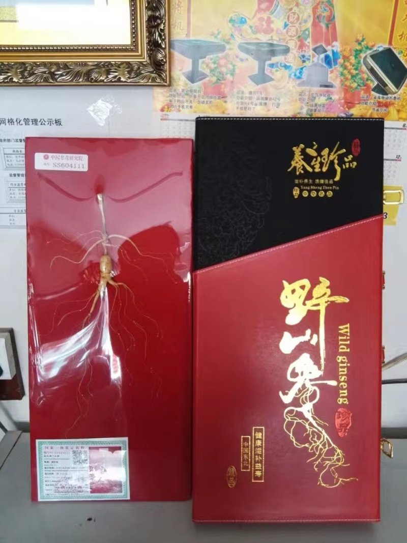 长白山林下参各种规格配有高档礼盒