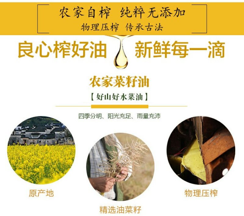 江西菜籽油农家自榨