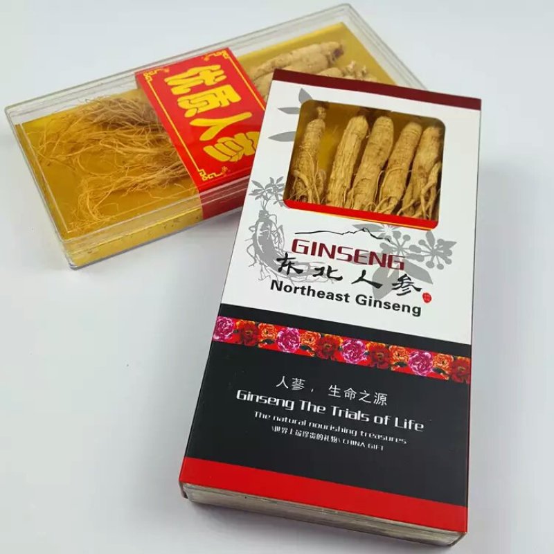 长白山人参野山参煲汤泡酒料东北特产人参整枝生晒参白参东北