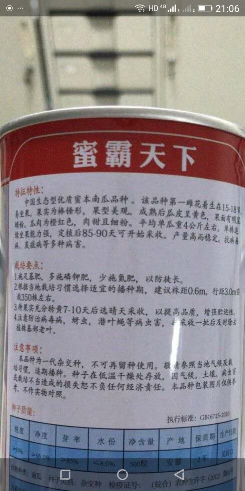 蜜本南瓜种子