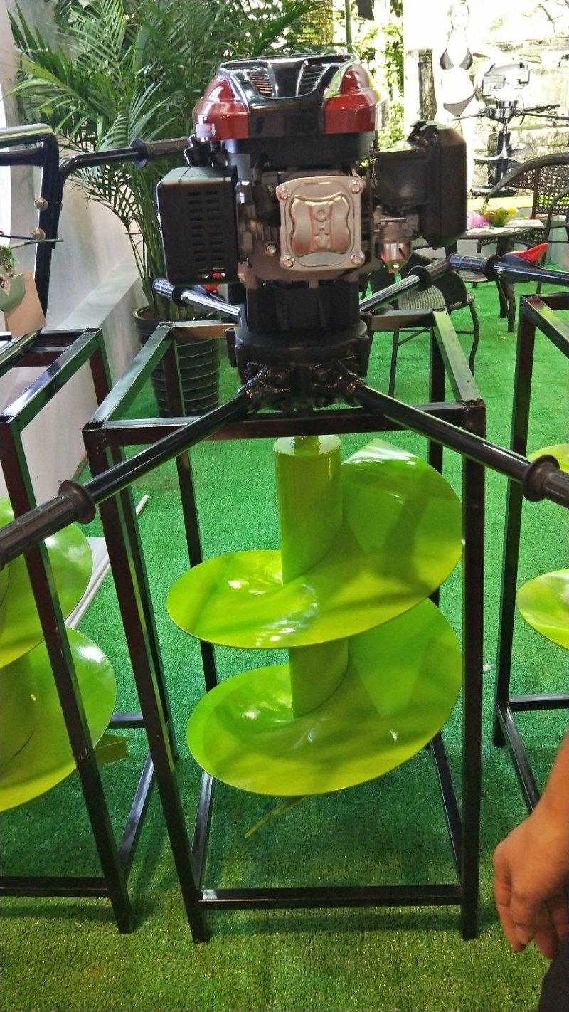 双人四冲挖坑机种植机打洞机打孔机钻地机地钻机植树机
