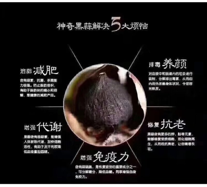 （养生独头黑蒜300克一瓶35元包邮）