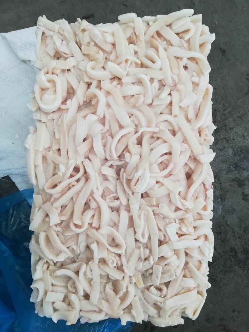真鱿去皮鱿鱼残条，鱿鱼碎肉，鱿鱼条，原汁鱿鱼条
