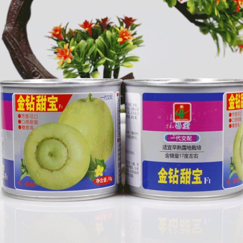 甜宝梨瓜种籽金钻甜宝香瓜种子薄皮甜瓜梨瓜种子极早熟产量高