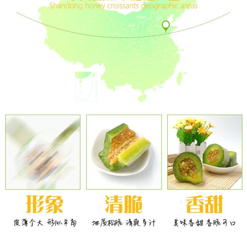 现货山东羊角蜜甜瓜五5斤装