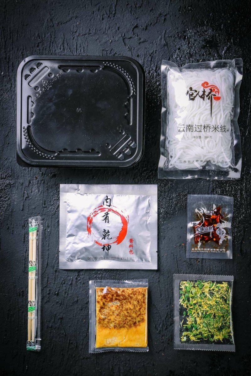 蛮玩云南菊花过桥米线保鲜米线296g×3盒包邮