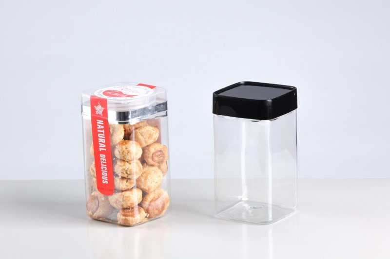 厂家直销65*65*120方形罐子塑料瓶子食品包装
