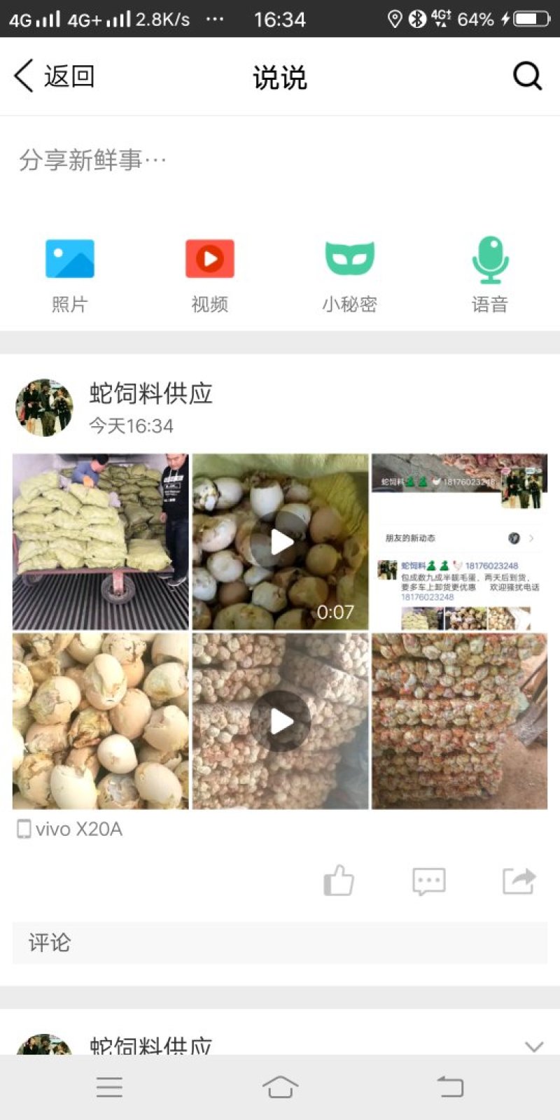 蛇饲料