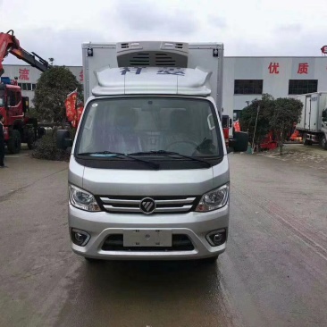 福田祥菱M1后双轮3.1米肉钩冷藏车
