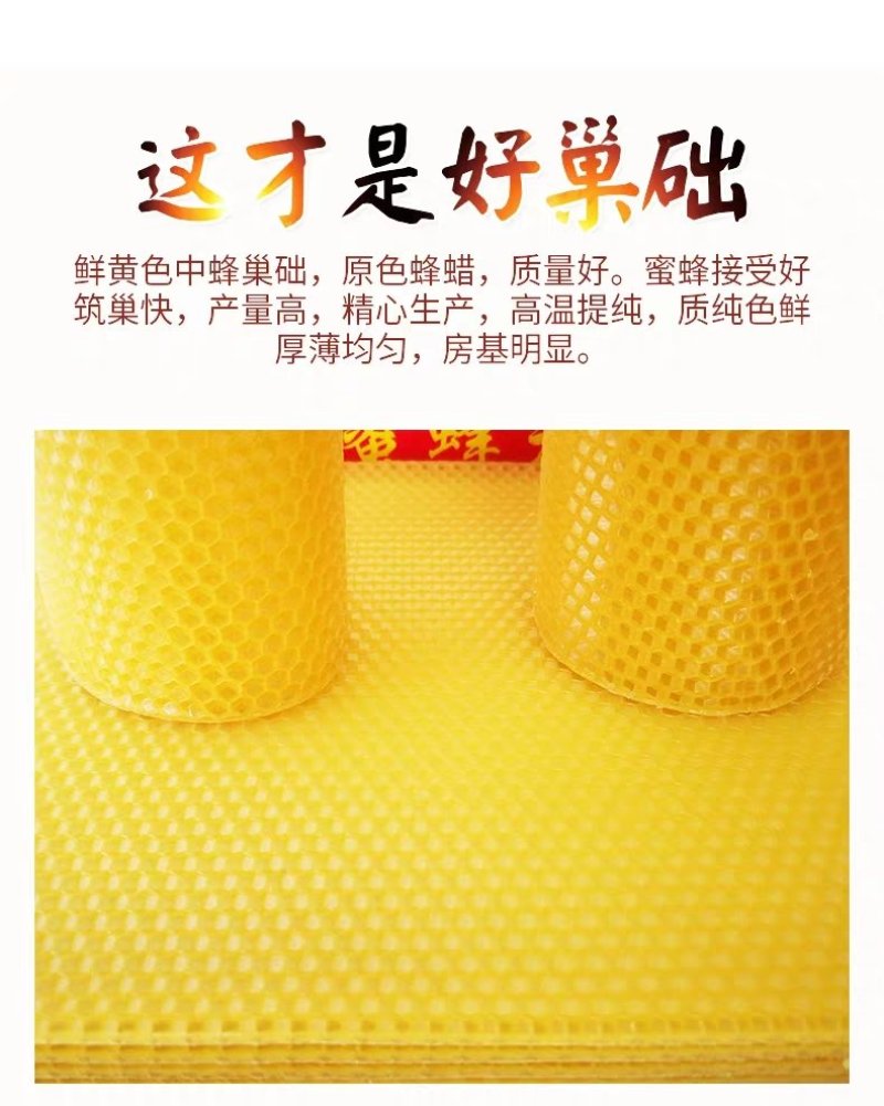 中蜂正品八千巢基础巢础35/片包邮
