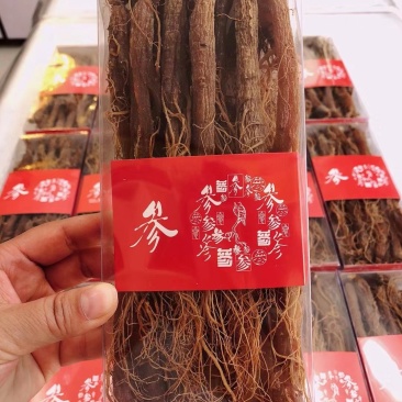 红参东北长白山无糖红参吉林干人参500克包邮可切片