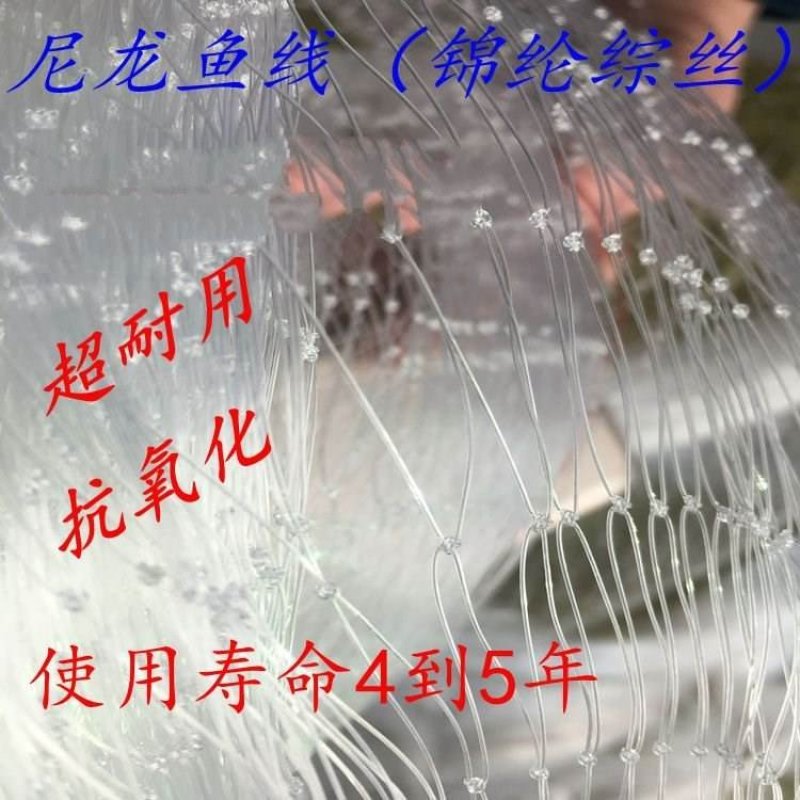 尼龙防鸟网围网渔网白色防护果园网销售按斤鱼塘稻谷虾池泥鳅