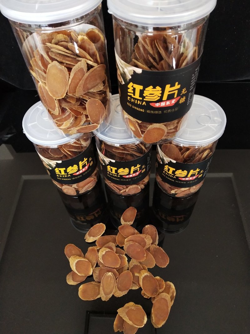 红参片，优选红参片，一瓶250克，