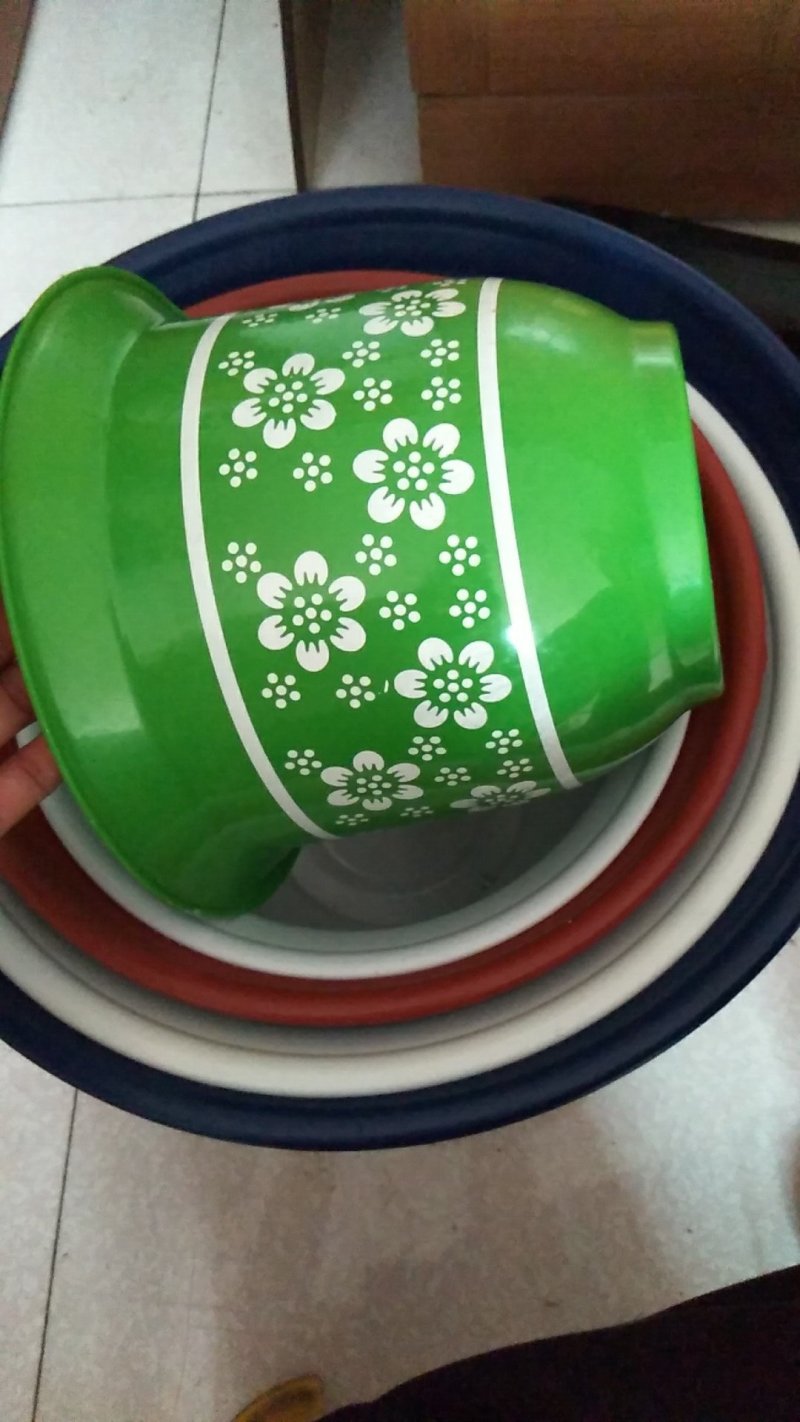 花盆，仿瓷塑料梅花盆，