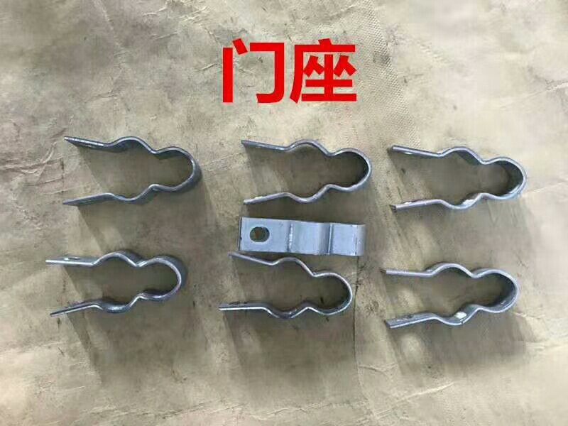 大棚配件卡簧鸭嘴卡压膜卡卡槽卷膜器卷帘器人字卡双拱卡门座