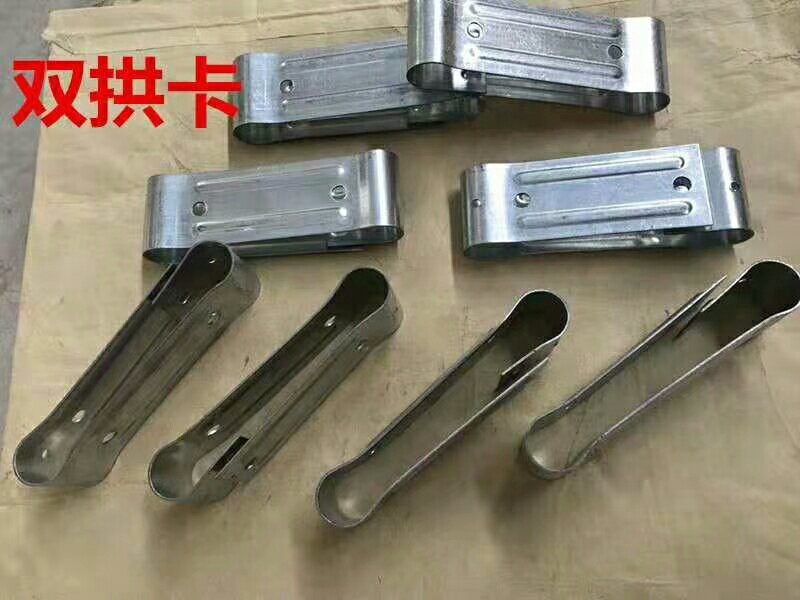 大棚配件卡簧鸭嘴卡压膜卡卡槽卷膜器卷帘器人字卡双拱卡门座