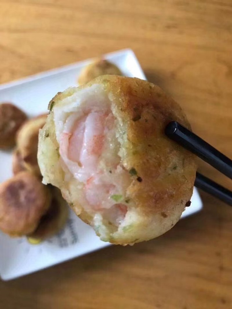 鱼香虾饼食堂餐饮团购专用青岛本地可自提，支持一件代发