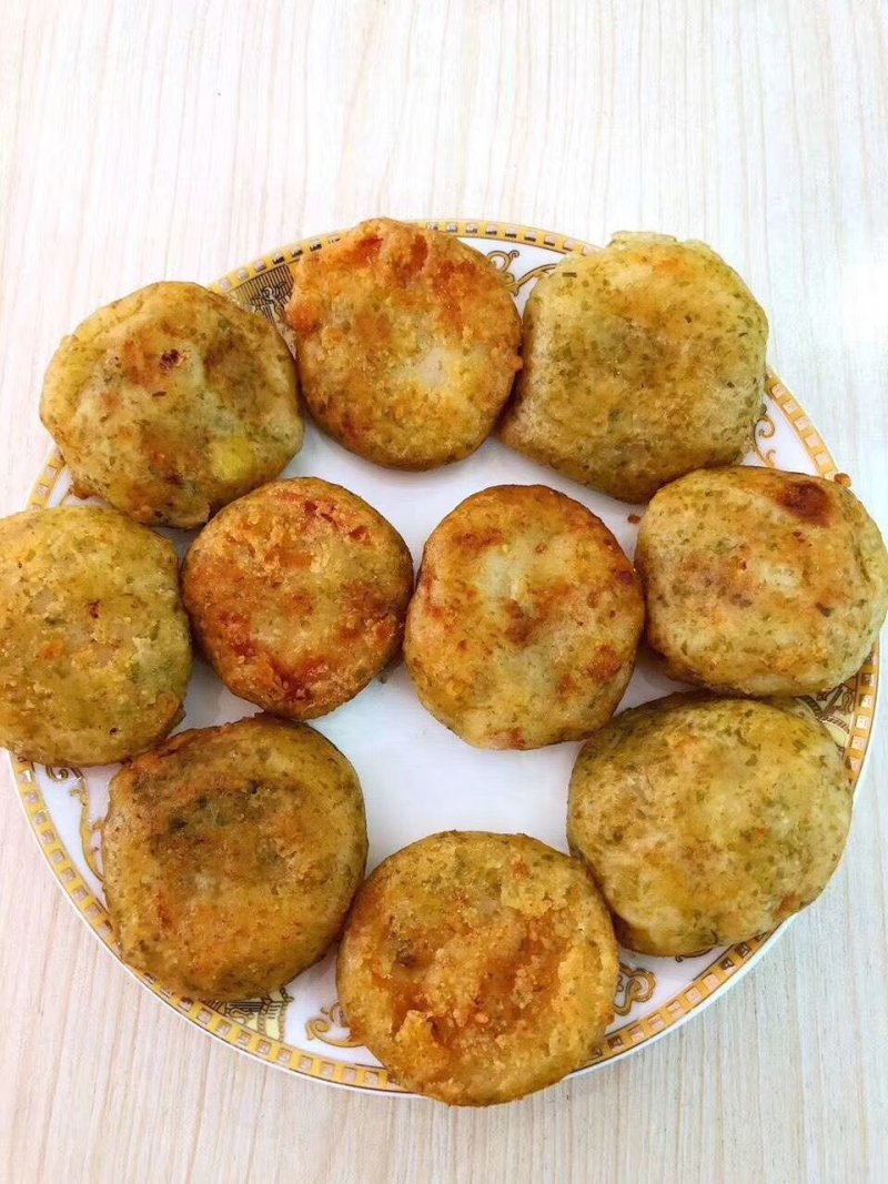 鱼香虾饼食堂餐饮团购专用青岛本地可自提，支持一件代发