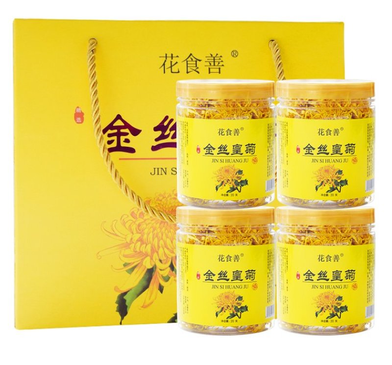 金丝皇菊一朵一杯四罐装菊花茶去火茶