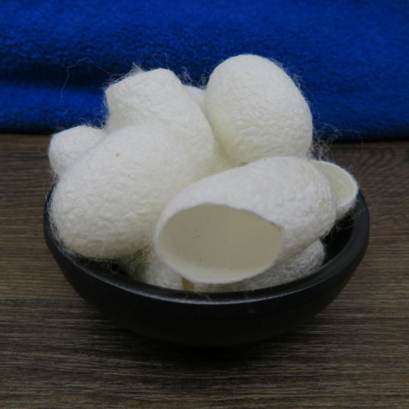 开口蚕茧壳指套天然美容蚕茧无硫选货可洗脸泡茶药用50g装