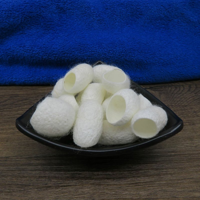 开口蚕茧壳指套天然美容蚕茧无硫选货可洗脸泡茶药用50g装