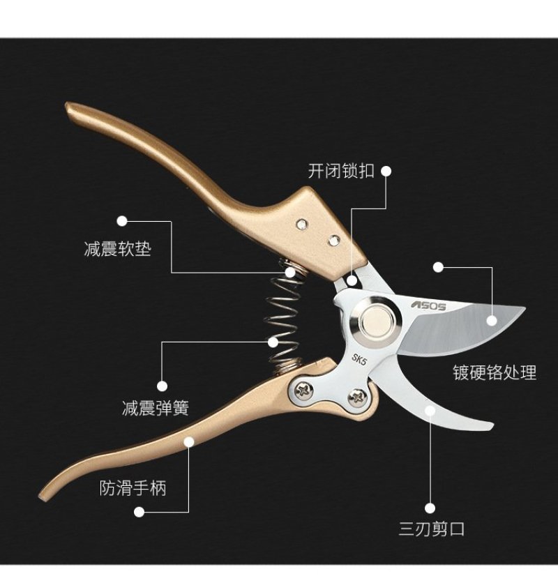 专业省力果枝剪修枝剪，园林修枝果园修剪家用剪