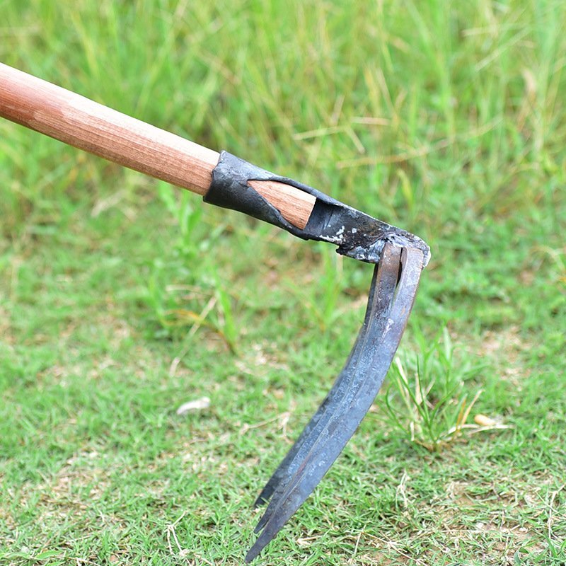 4齿手工锻打钉耙家用除草松土开荒高碳钢耙子