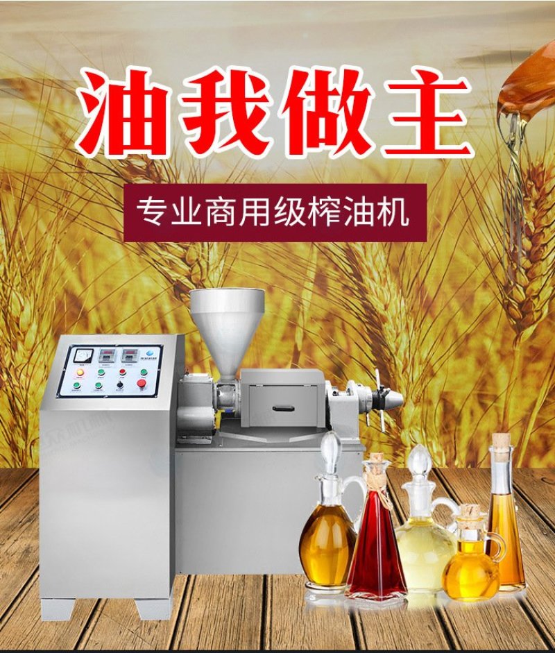 全自动榨油机螺旋式榨油机花生仁食用油生产