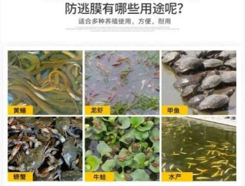 小龙虾螃蟹养殖防逃膜