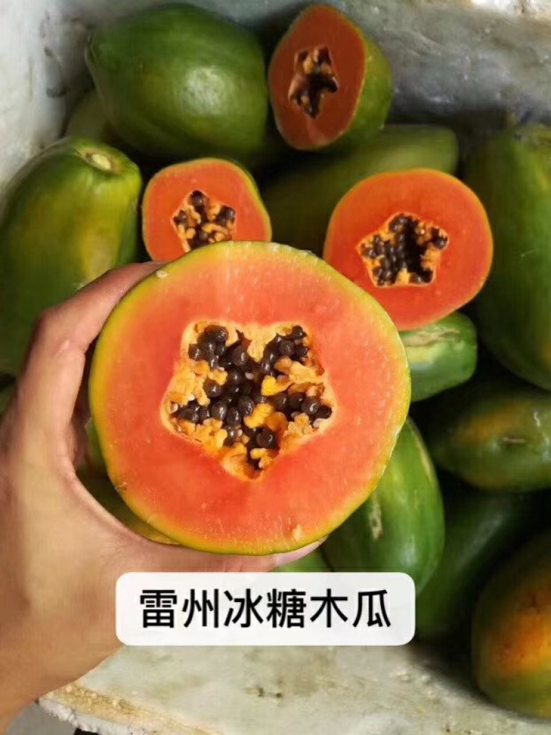 正宗雷州冰糖心木瓜，28元，五斤包邮，西六省不发
