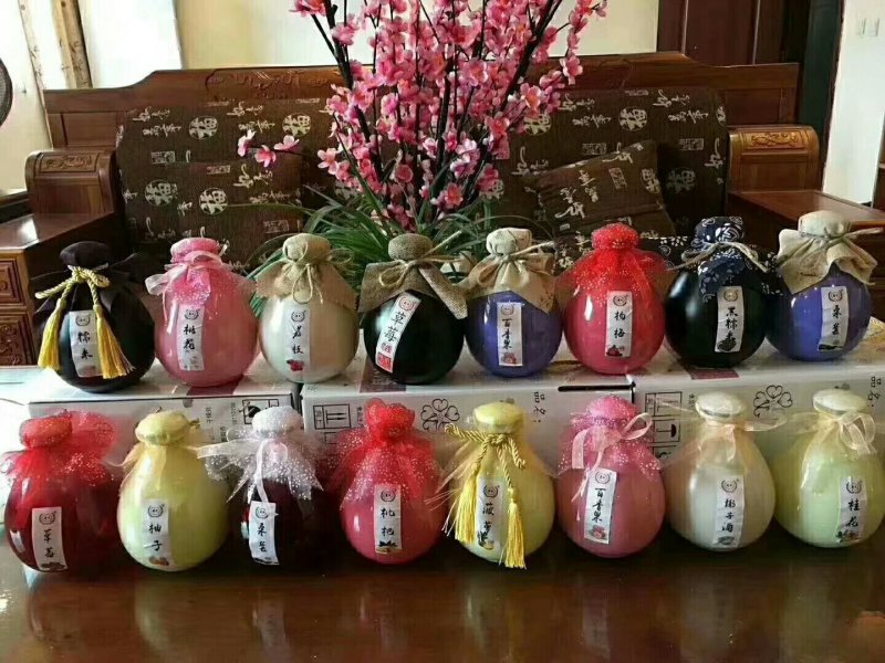 纯发酵花果酒零添加500毫升300毫升瓶装