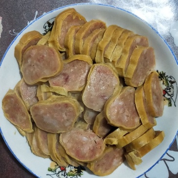 卷煎纯鲜肉制作真空包装8根装开袋即食包邮